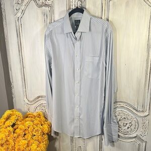 Men's Jos.A.Bank Striped Blue Dress Shirt